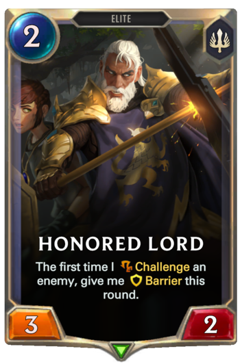 Honored Lord Legends Of Runeterra Card RuneterraFire