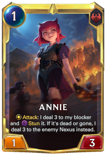 Leveled Annie Legends Of Runeterra Card RuneterraFire