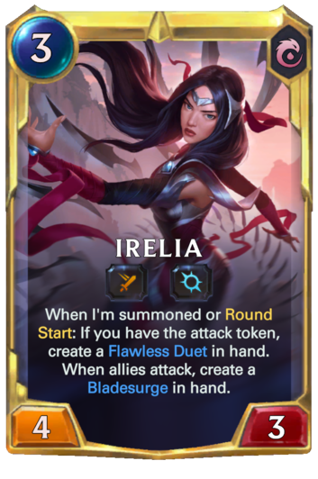 Leveled Irelia Legends Of Runeterra Card RuneterraFire