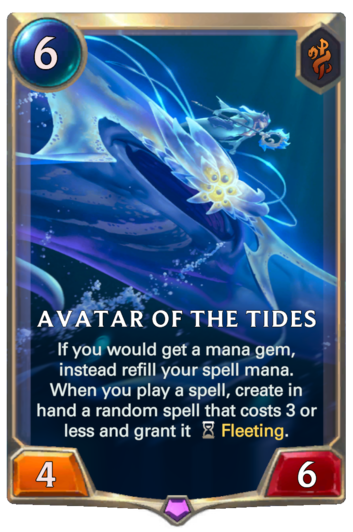 Avatar of the Tides :: Legends of Runeterra Card :: RuneterraFire