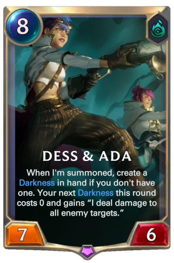 Dess & Ada :: Legends of Runeterra Card :: RuneterraFire