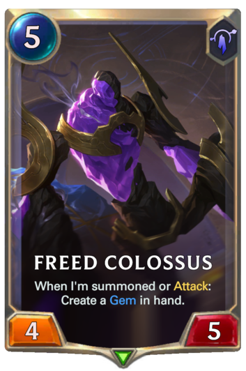 Freed Colossus :: Legends of Runeterra Card :: RuneterraFire