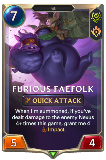 Furious Faefolk :: Legends of Runeterra Card :: RuneterraFire