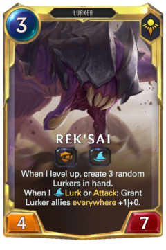 Rek'Sai Legends Runeterra Card ::