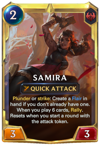 Leveled Samira Card