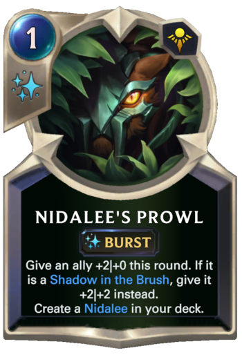 Nidalee's Prowl Card