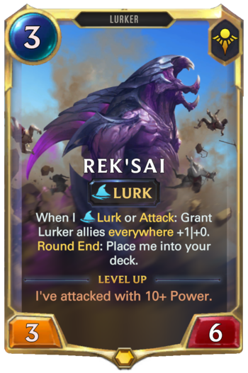 Rek'Sai Legends Runeterra Card ::
