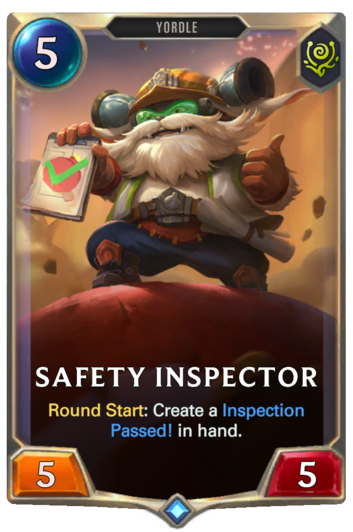 Safety Inspector :: Legends of Runeterra Card :: RuneterraFire