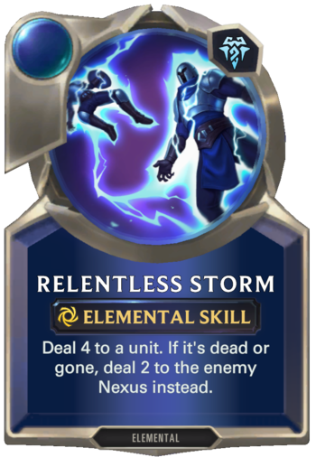 Skill: Relentless Storm Card