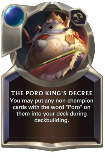 Skill: The Poro King's Decree Card