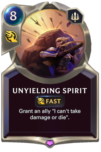 Unyielding Spirit :: Legends Of Runeterra Card :: RuneterraFire