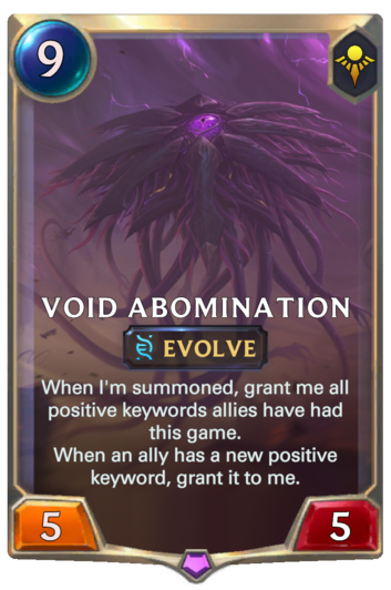 Void Abomination :: Legends of Runeterra Card :: RuneterraFire